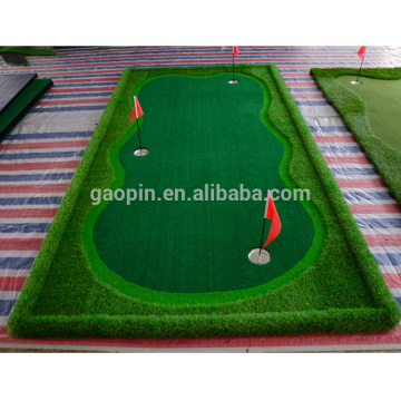 Golf artificial interior de alta calidad que pone verde